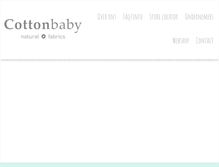 Tablet Screenshot of cottonbaby.nl